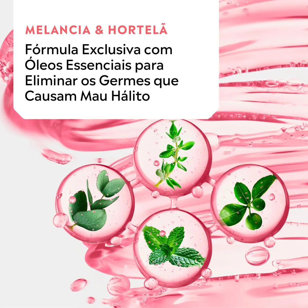 Enxaguante Bucal Sem Álcool Listerine Melancia & Hortelã 500ml