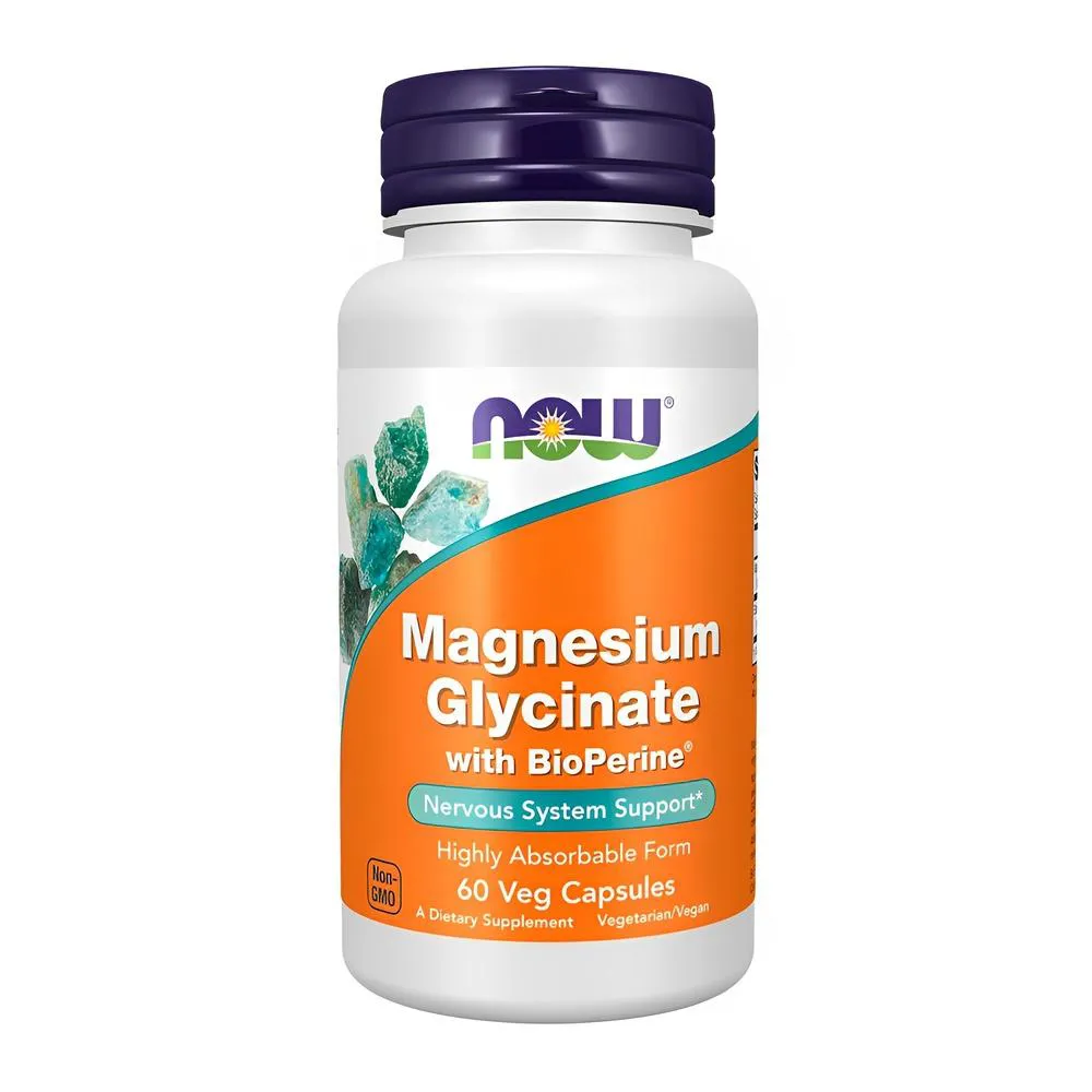 Now Foods Magnesium Glycinate With Bioperine 60 Vcaps 1284