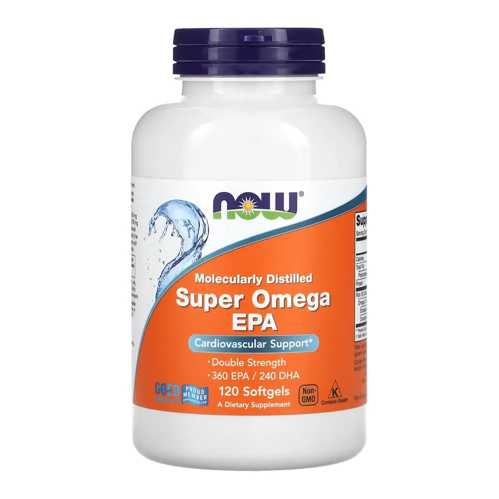 Super Ômega Now Foods Epa 1200Mg 360/240 Óleo de Peixe Super Omega Epa 120 Softgels - no Brasil