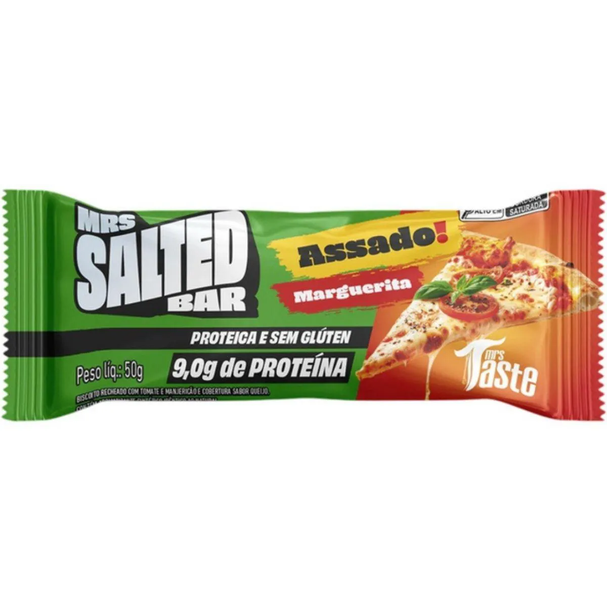 Barra de Proteína - Taste Cookie Bar Salted Marguerita 50G - Mrs Taste