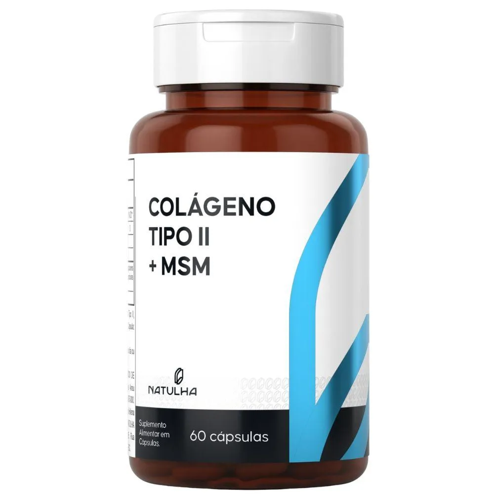 Colágeno Tipo 2 + Msm 60 Capsulas - Natulha.