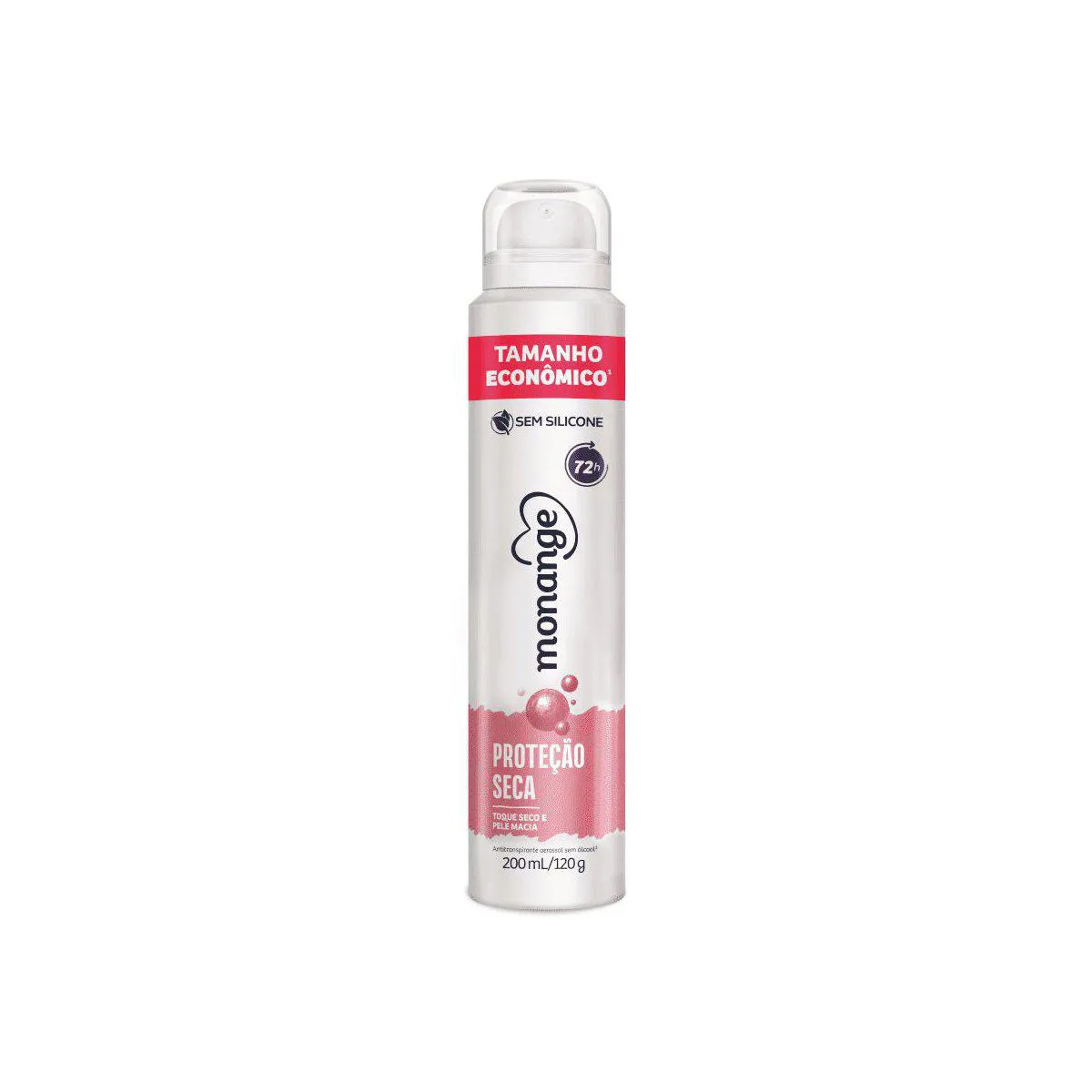 Desodorante Antitranspirante Aerosol Monange Proteção Seca Feminino 72h 200ml