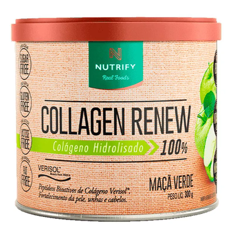 Colágeno Hidrolisado Verisol Collagen Renew 300G - Nutrify Maçã Verde