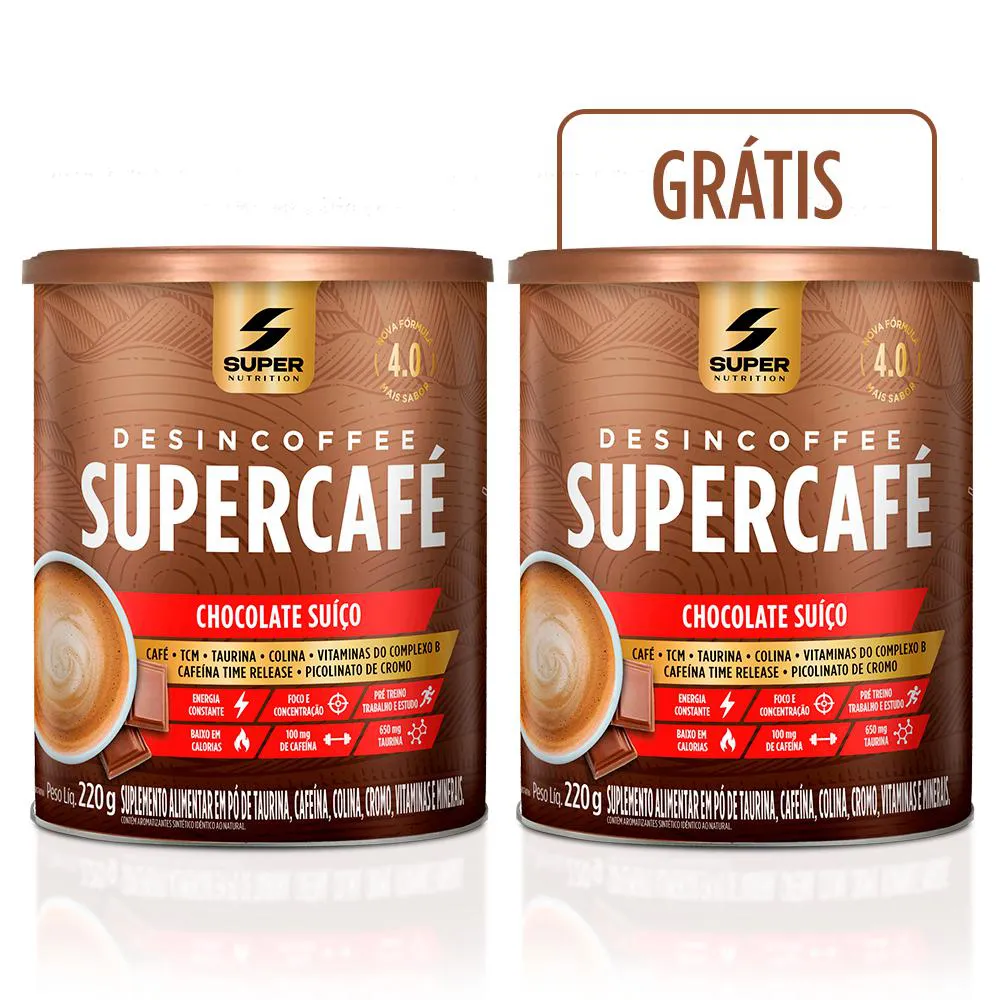 Compre 1 Leve 2 Desincoffee Supercafé Chocolate Suíço