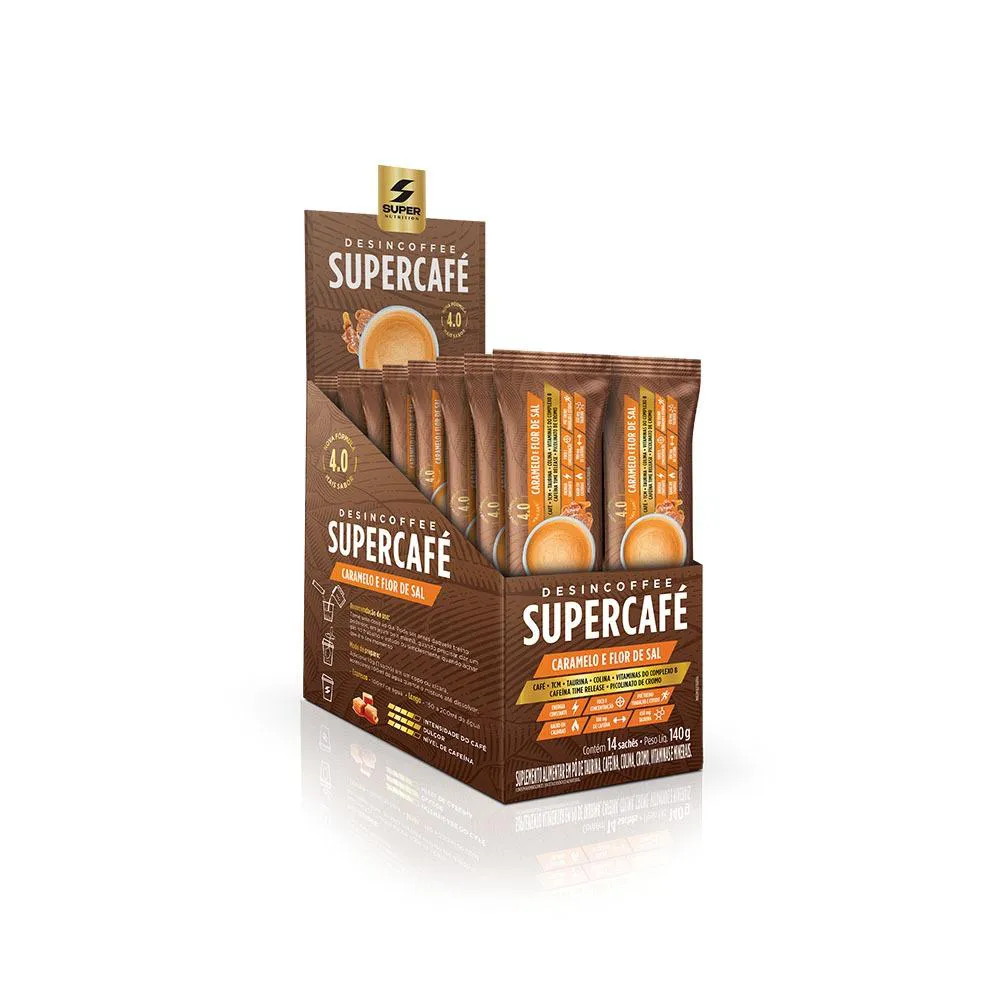 Desincoffee Supercafé Caramelo com Flor de Sal - 14 Sticks
