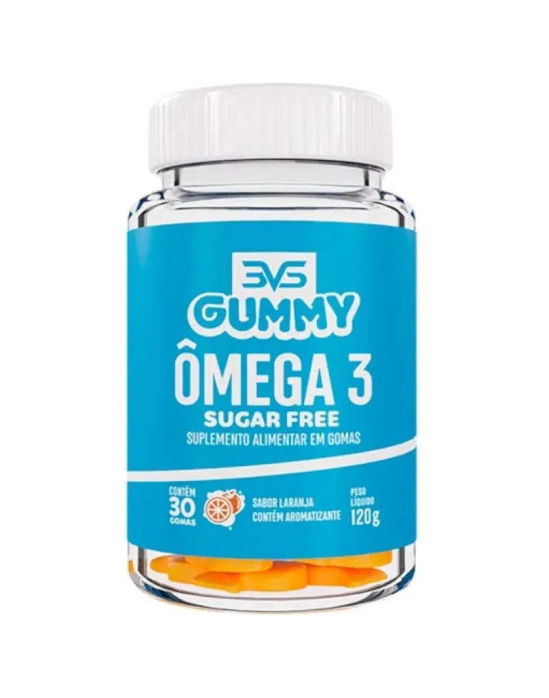 Ômega 3 Sugar Free (30 Gomas) - Sabor: Laranja