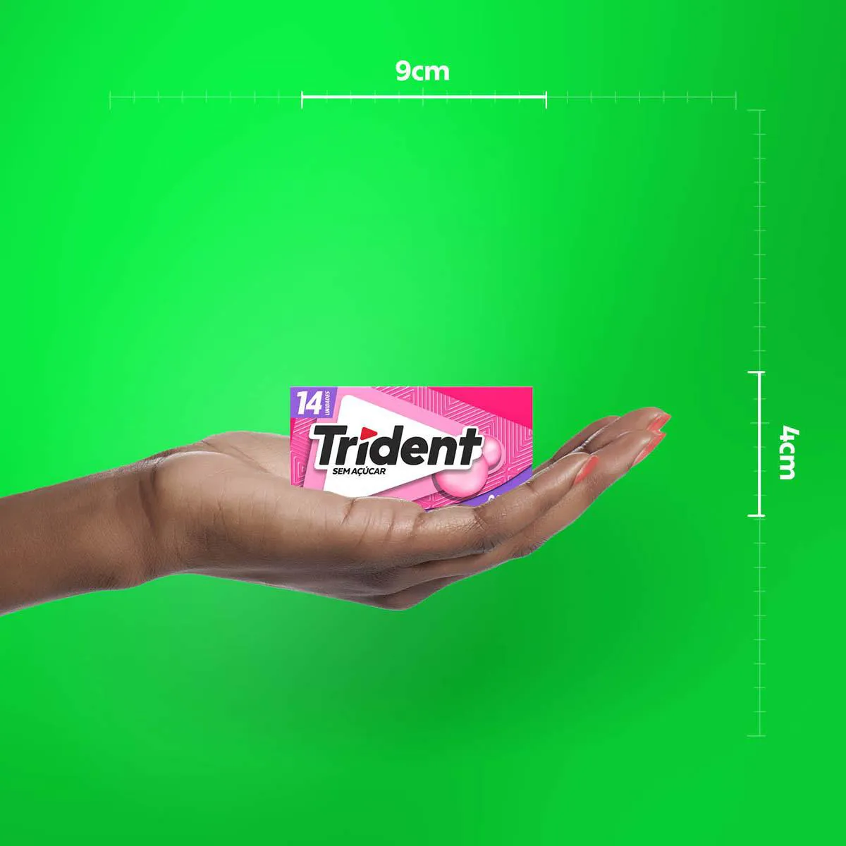 Goma de Mascar Trident Tutti Frutti Sem Açúcar 25,2g