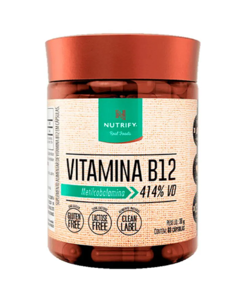 Vitamina B12 Metilcobalamina 60 Caps Nutrify