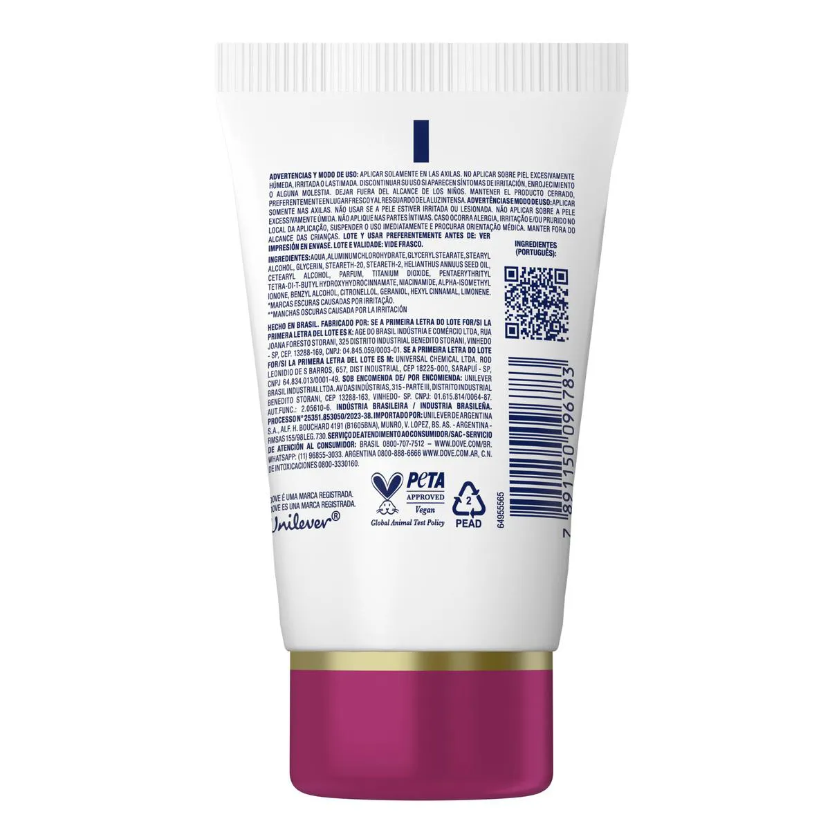 Desodorante Antitranspirante Creme Sérum Dove Previne Escurecimento Feminino 48h 50g