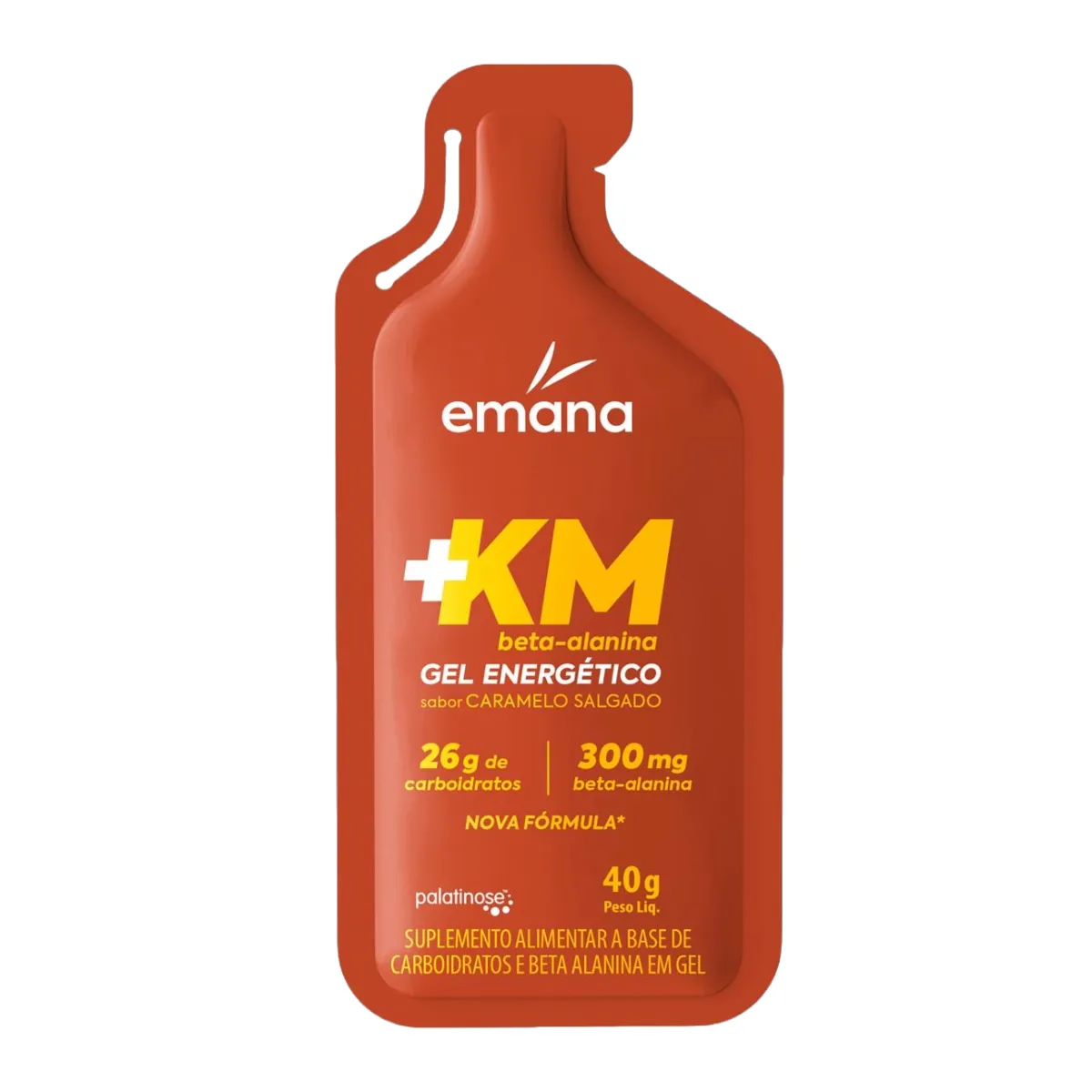 Suplemento Emana Gel Energético +Km Beta-Alanina Caramelo Salgado 40g