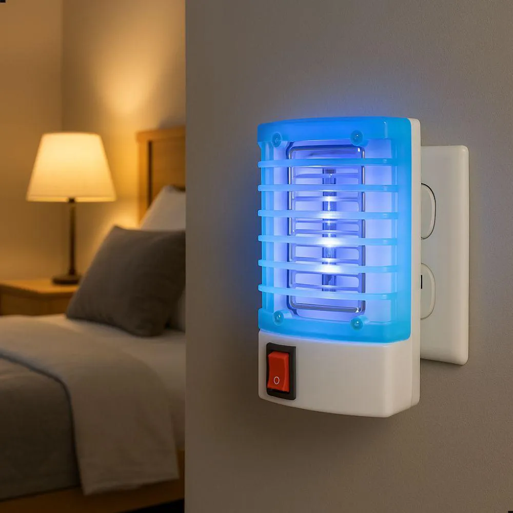 Luminária Elétrica Abajur Noturno Armadilha de Mosquito e Insetos 127–220V Cor Sortida