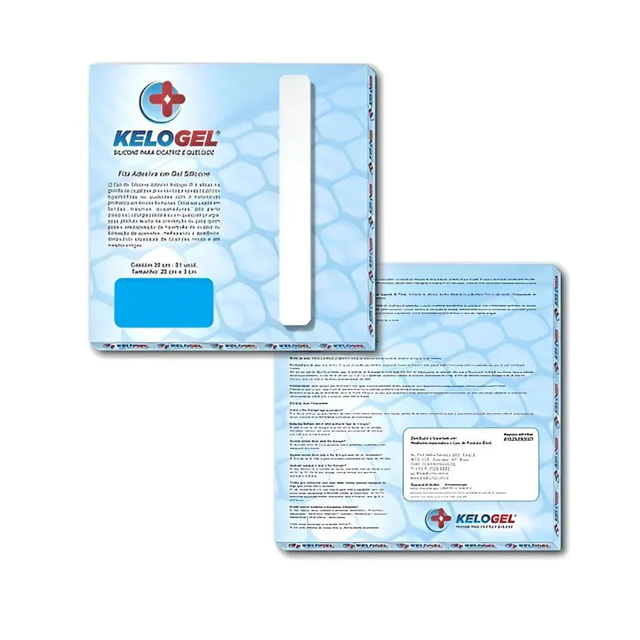 Fita em Gel de Silicone para Cicatriz e Queloide 20X3Cm Kelogel