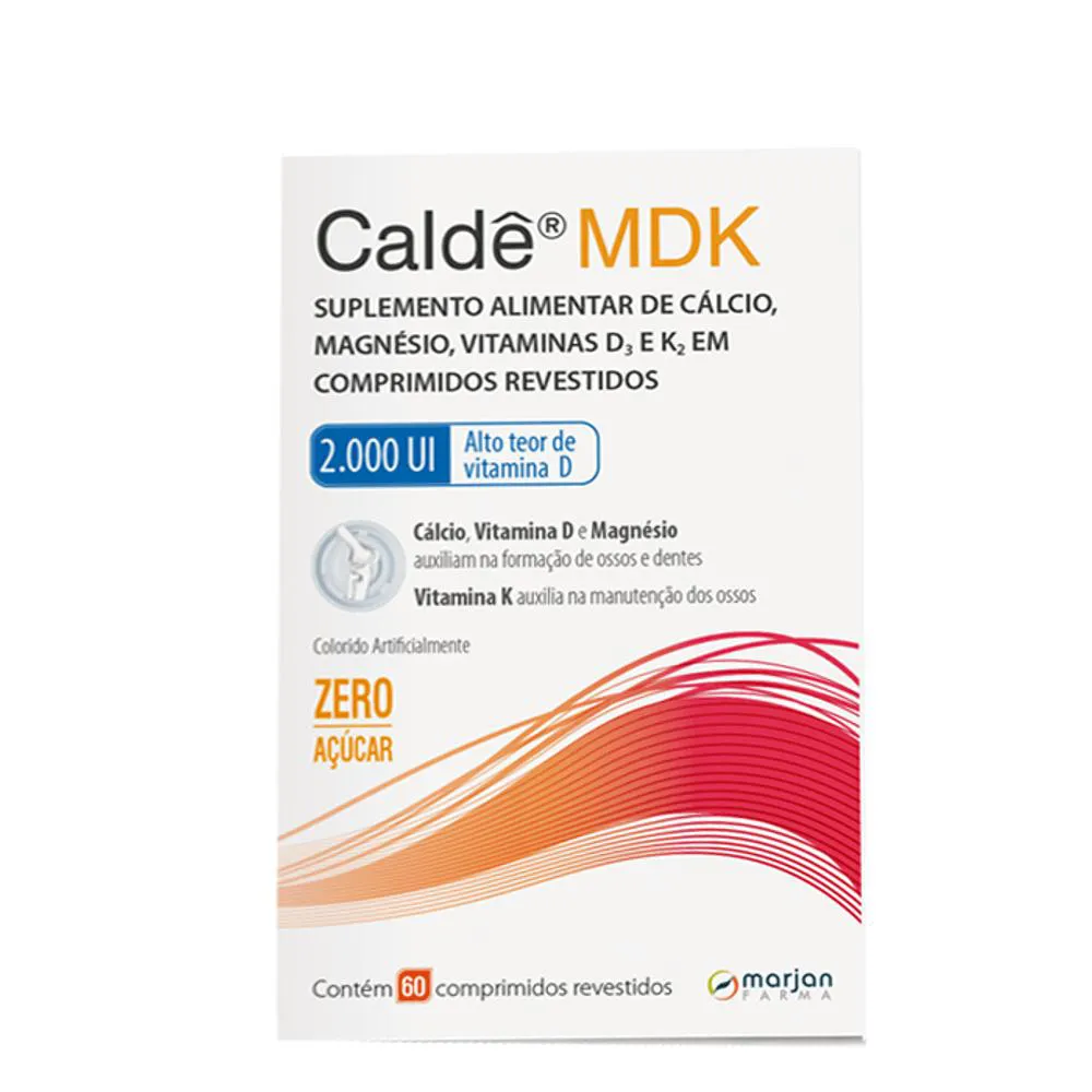 Suplemento Alimentar Caldê Mdk 2000Ui Marjan 60 Comprimidos Revestidos