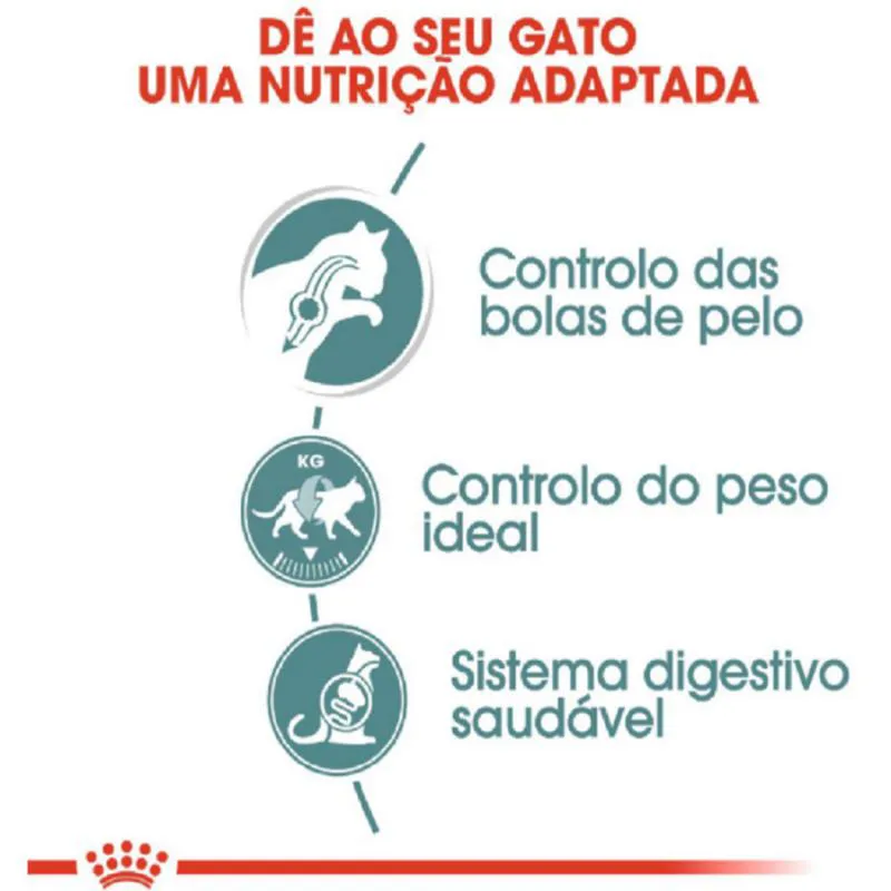 Kit 3 Sachê Royal Canin Hairball Bola Pelo Gato Adult 3X85Gr