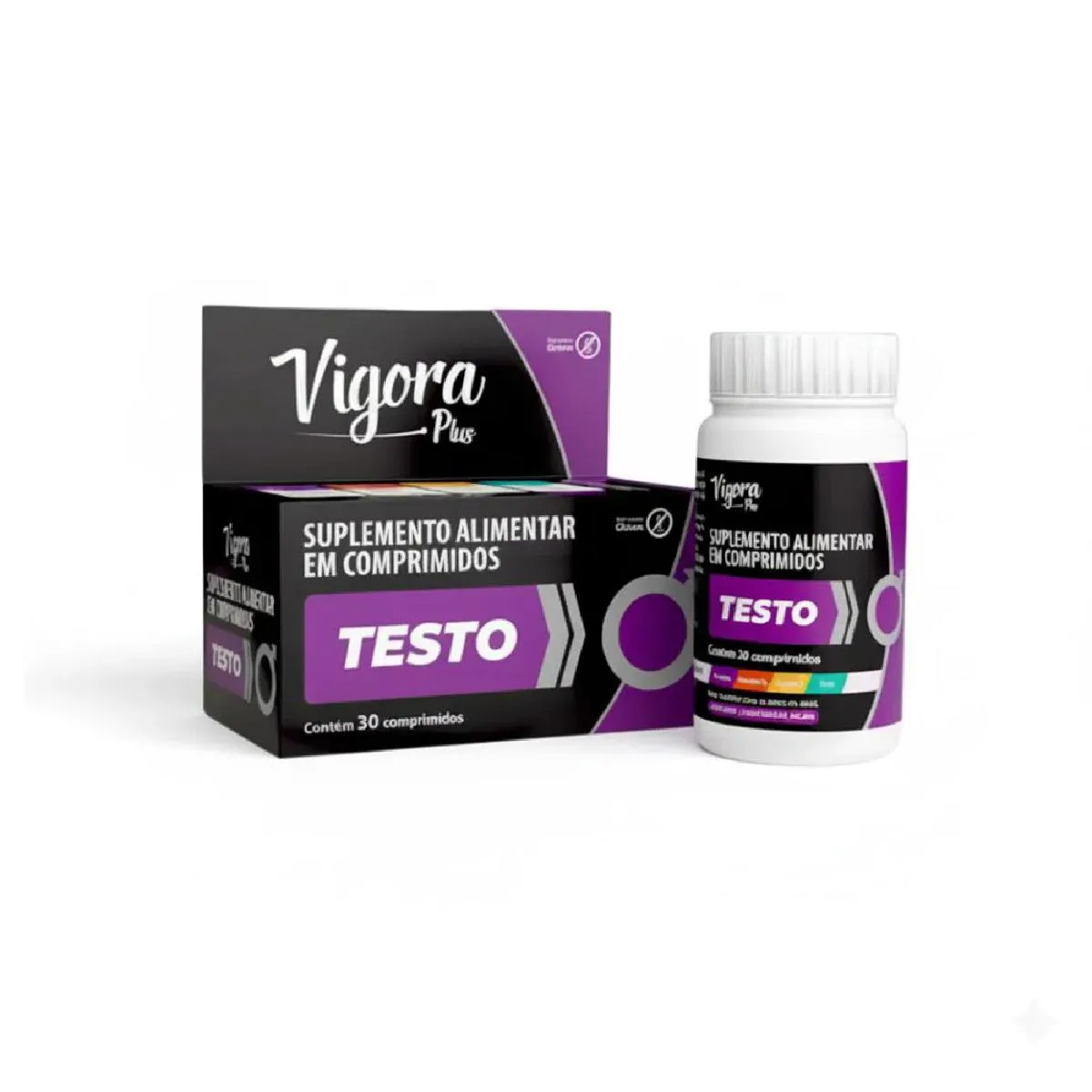 Suplemento Alimentar Vigora Plus Testo com 30 Comprimidos - Prati
