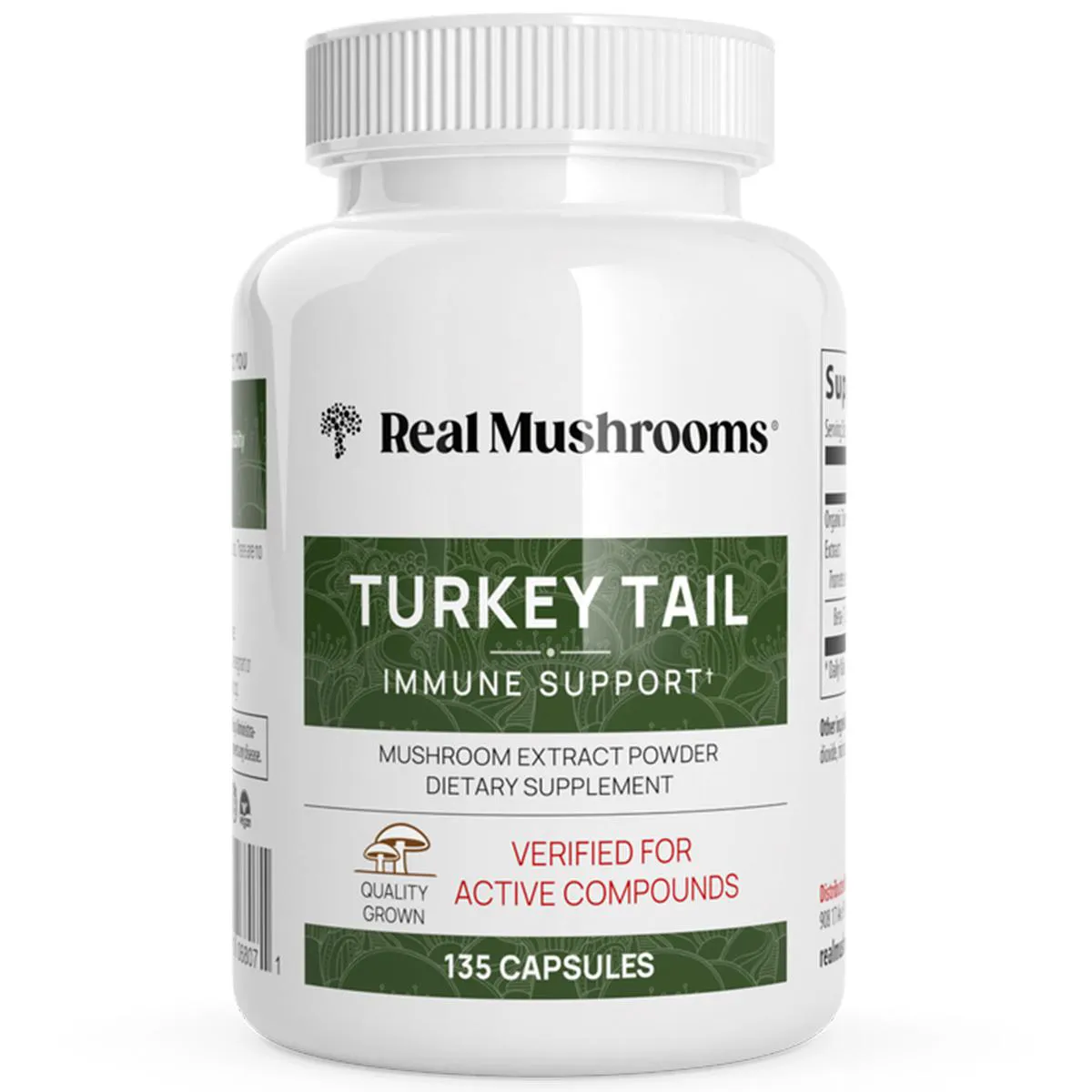 Cogumelo Cauda Peru Turkey Tail 1000Mg 135Cap Real Mushrooms