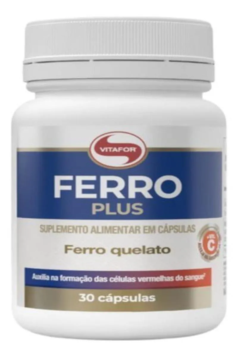 Multivitaminico Ferro Quelato Plus 30Cap Vitafor Lançamento