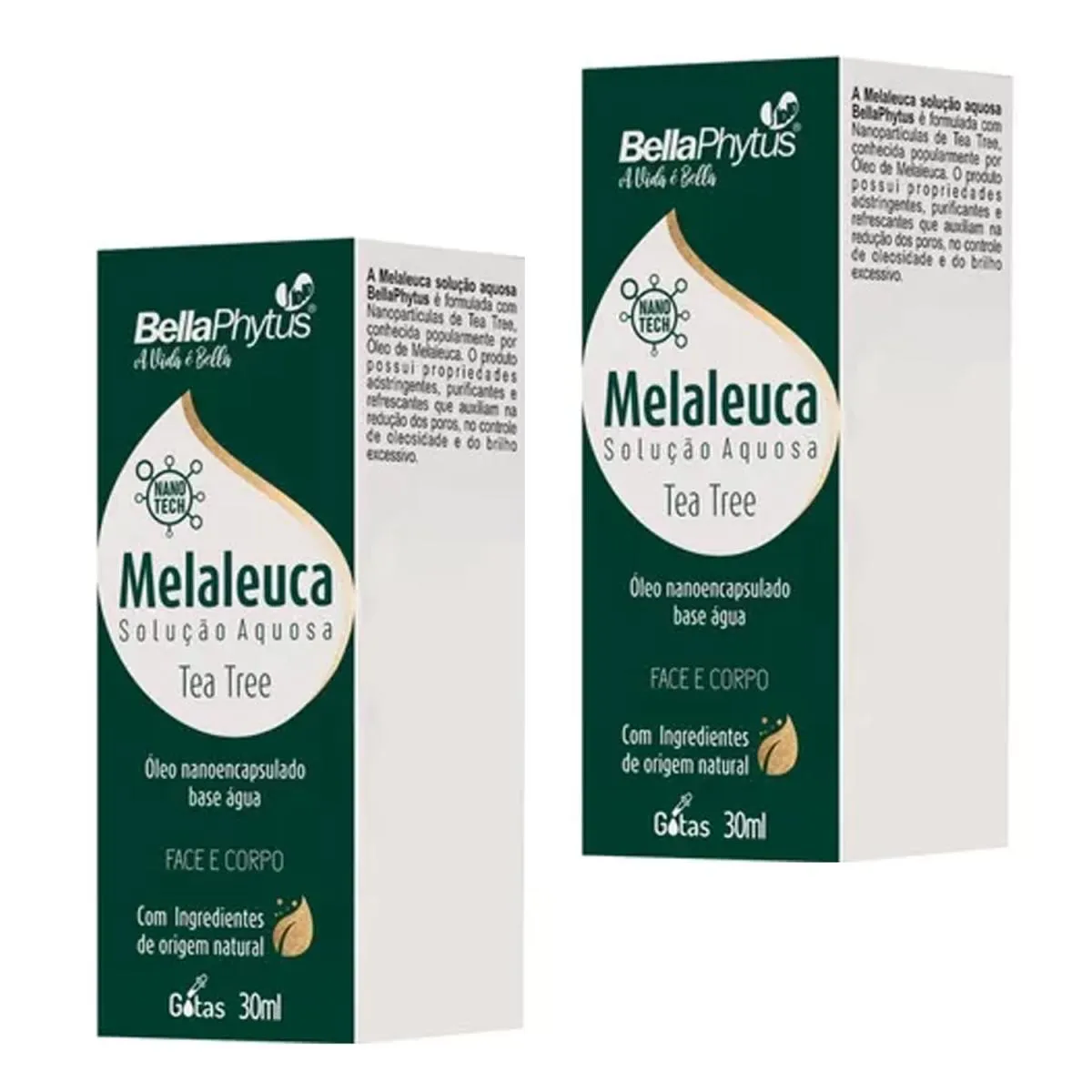 Kit 2Un Óleo de Melaleuca 30Ml Tea Tree Bellaphytus