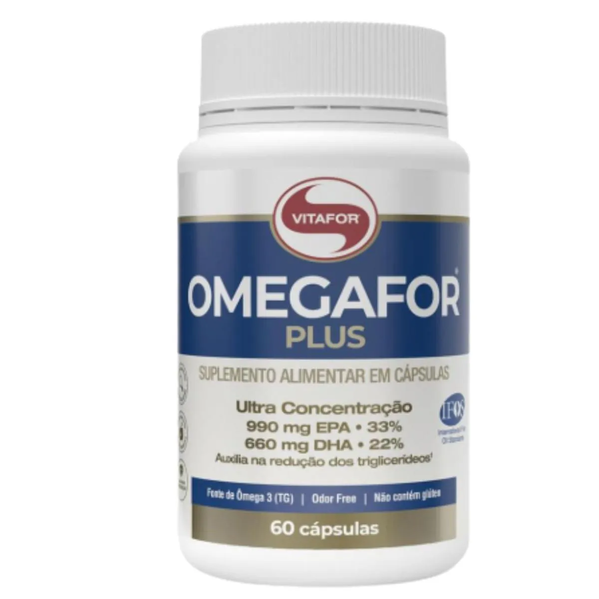 Omega 3 Vitafor Plus 60Cp Omegafor 990Mg de Epa e 660Mg de Dha