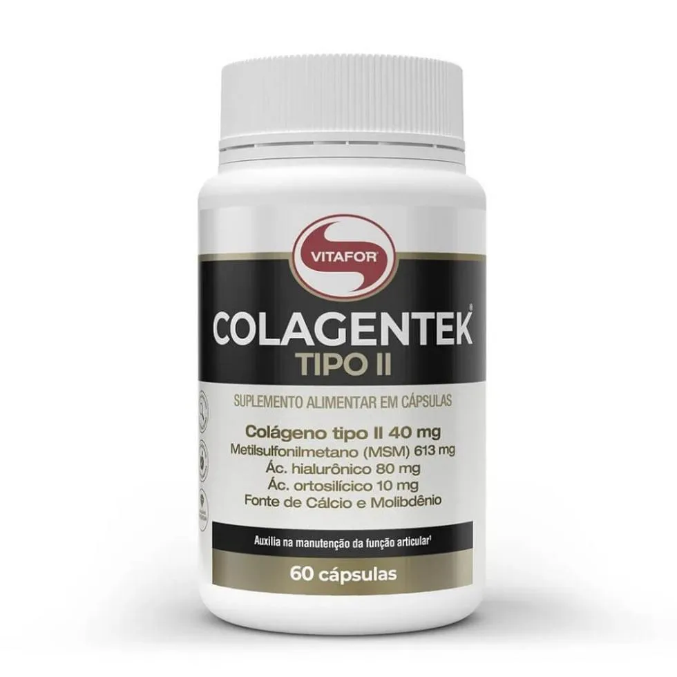 Colagentek Tipo Ii 613Mg (60 Caps) - Vitafor