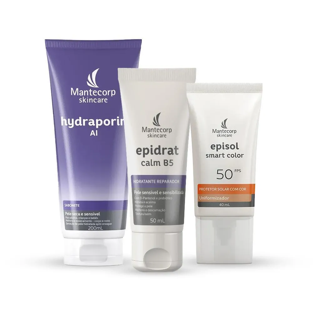 Kit Epidrat Calm B5+Episol Smart Color Fps50+Hydraporin 200Ml