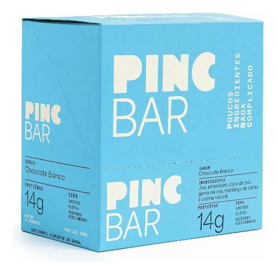 Pinc Bar Display C/12 Unidades - Chocolate Branco