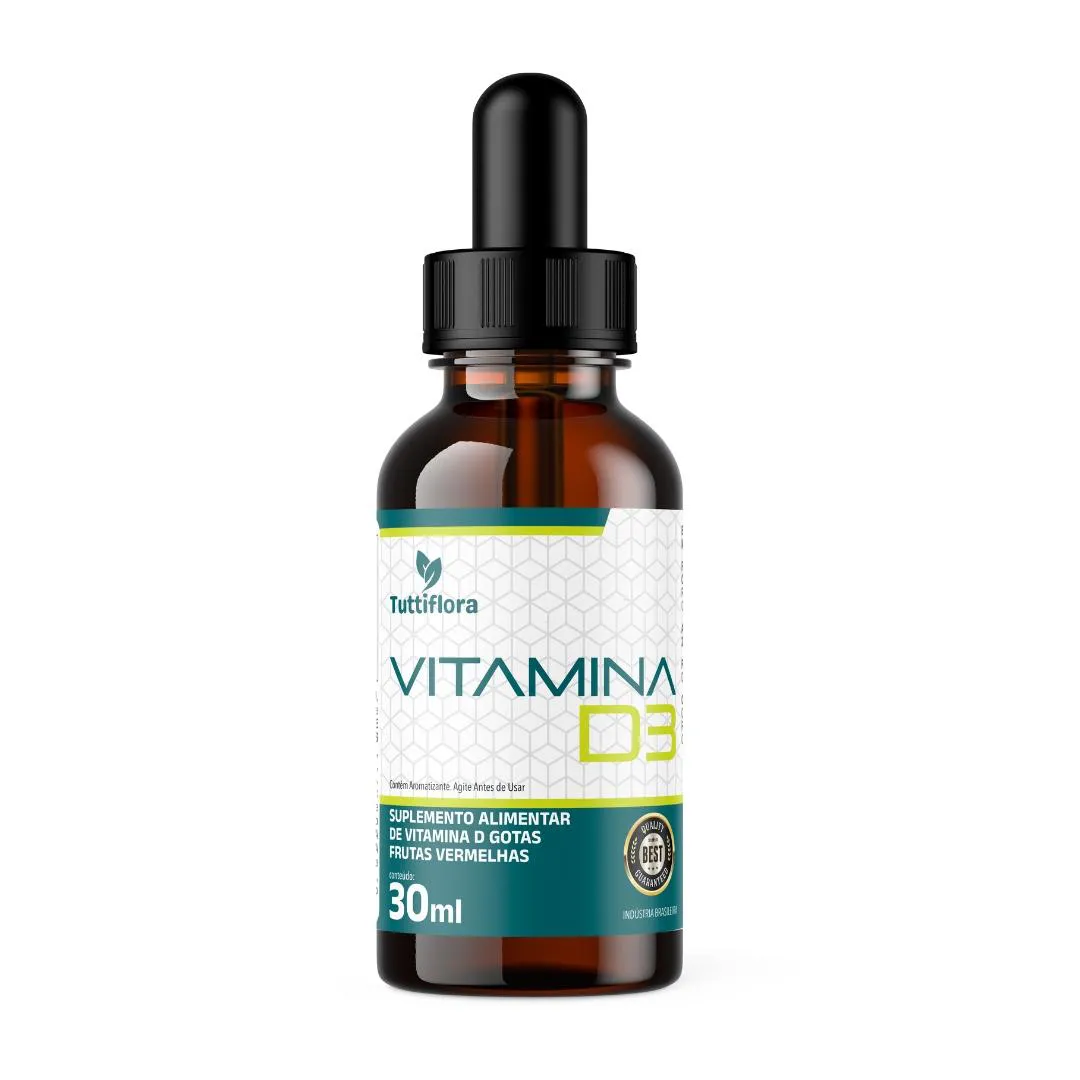 Vitamina D3 Sabor Laranja 30Ml Tuttiflora