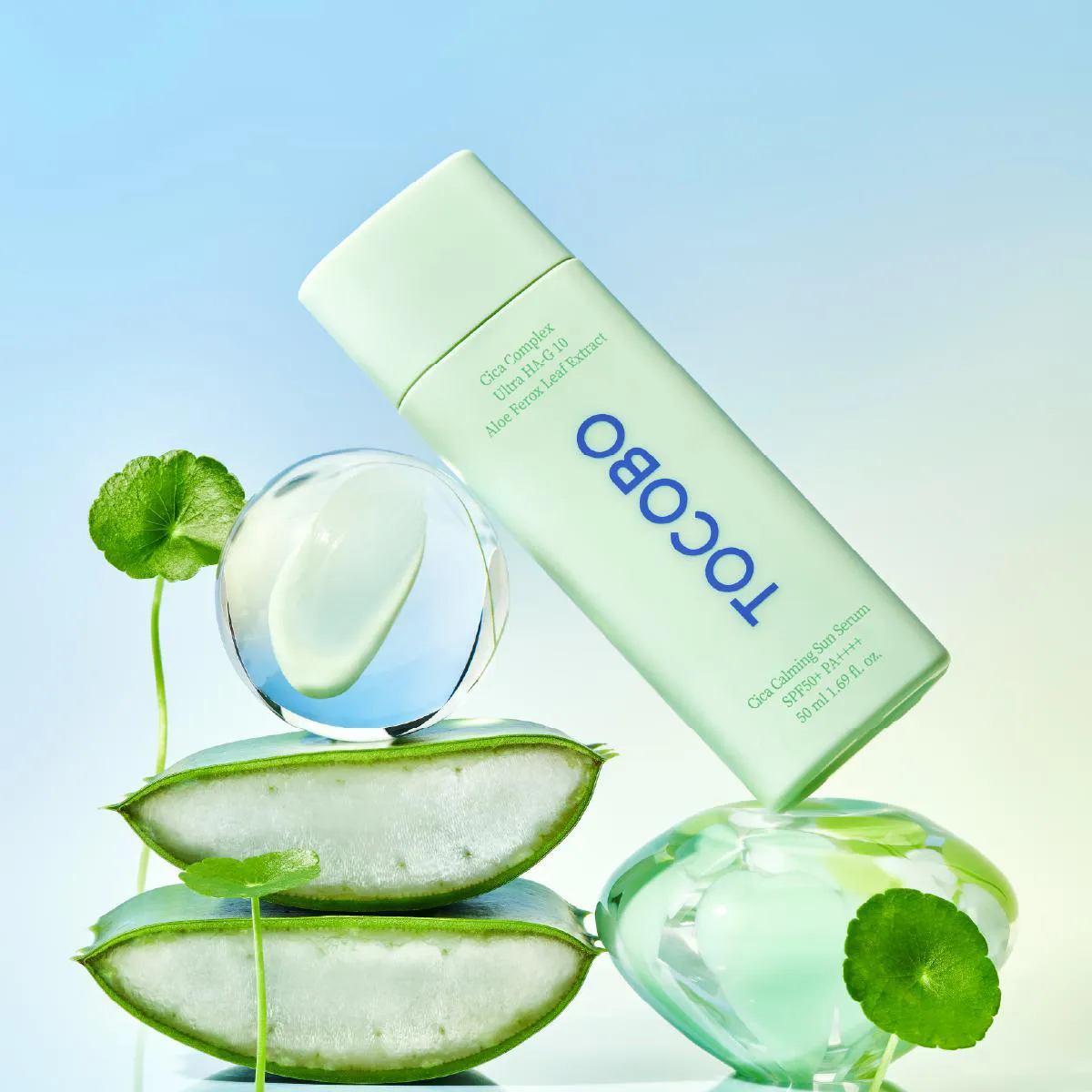 Protetor Solar Sérum Tocobo Cica Calming Sun Serum FPS50+ 50g