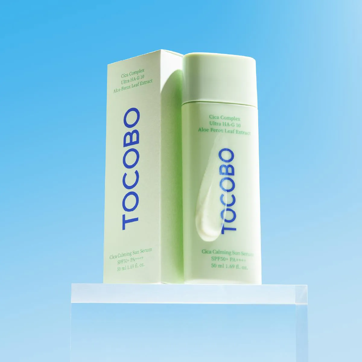 Protetor Solar Sérum Tocobo Cica Calming Sun Serum FPS50+ 50g