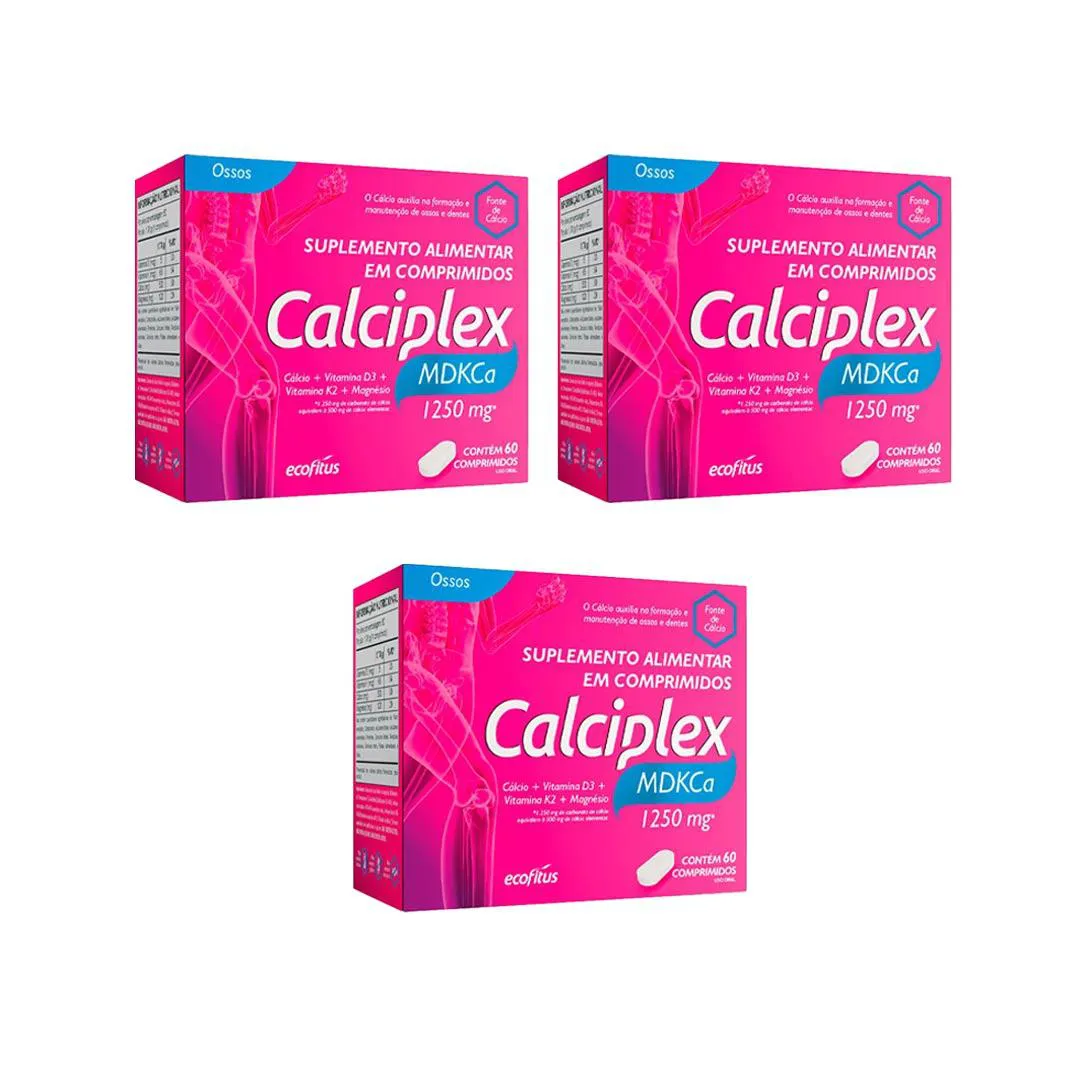 Calciplex Mdkca 1250Mg Kit 3 - 60 Cpr - Ecofitus