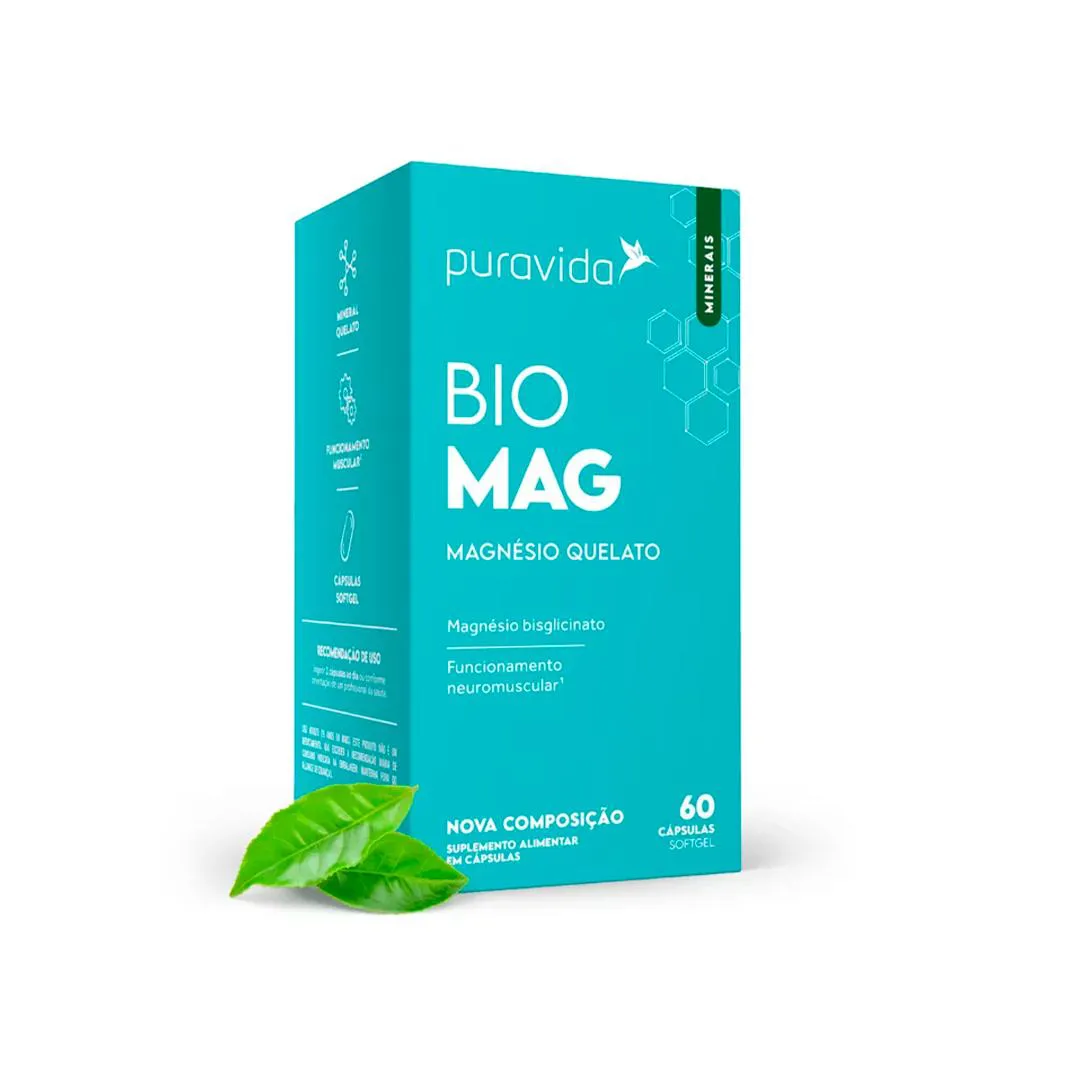 Suplemento Bio-Mag Magnesio - 60 Caps - Puravida