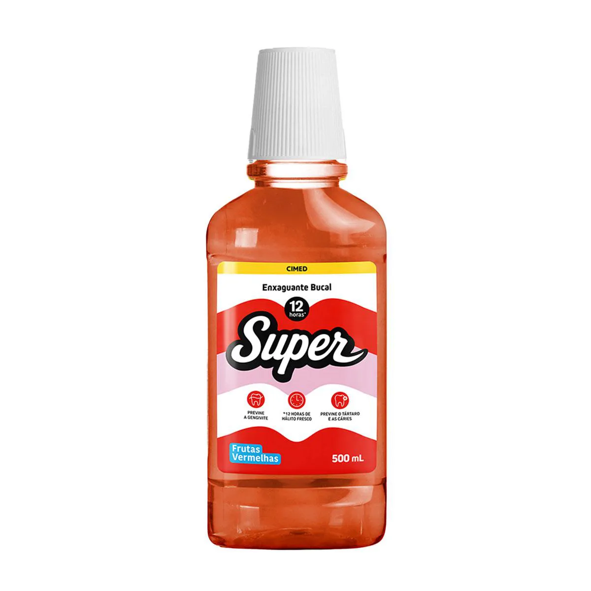 Enxaguante Bucal Cimed Super 12h Frutas Vermelhas 500ml
