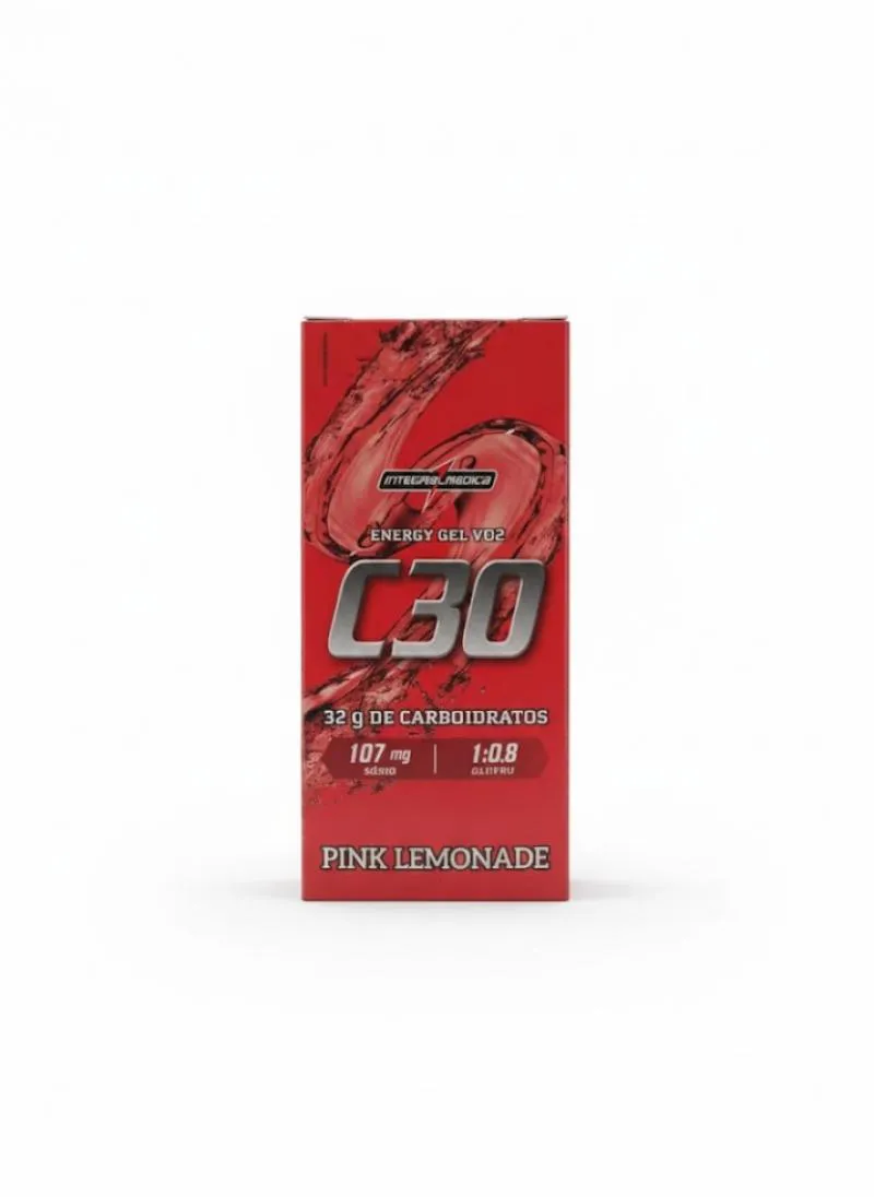 Vo2 Energy Gel C30 (10 Sachês 45G) - Sabor: Pink Lemonade