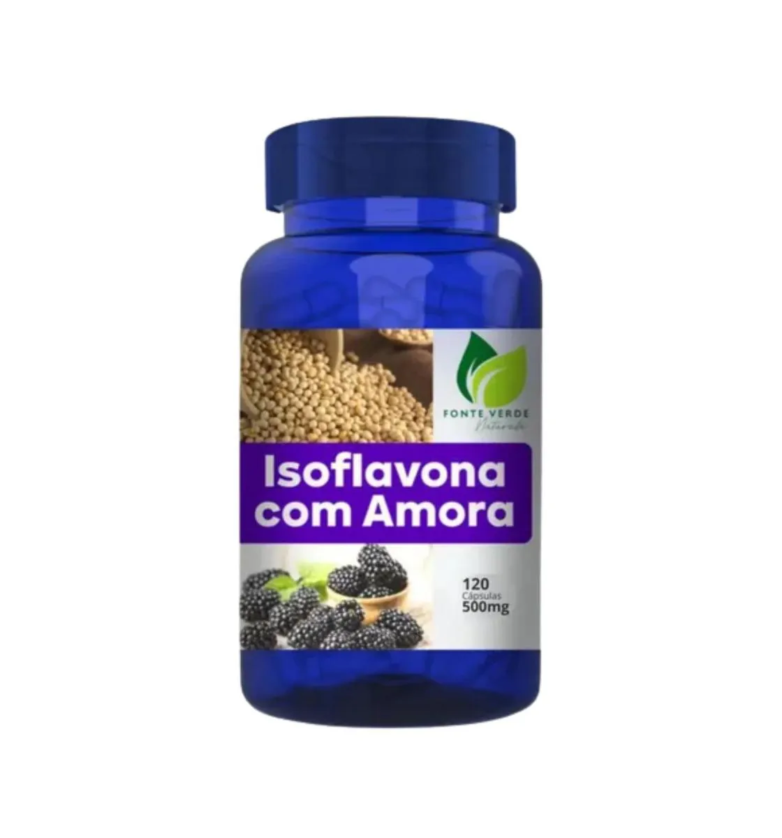 Isoflavona com Amora 500Mg 120 Cápsulas