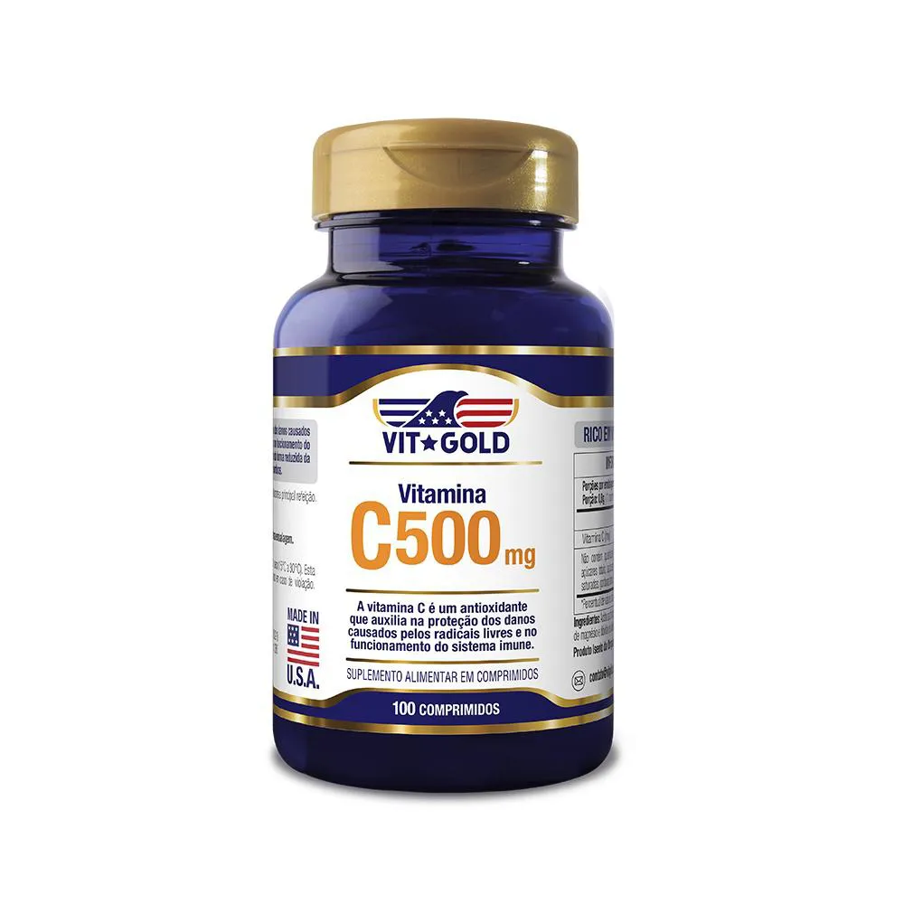 Vitamina C 500 Mg Vitgold 100 Comprimidos