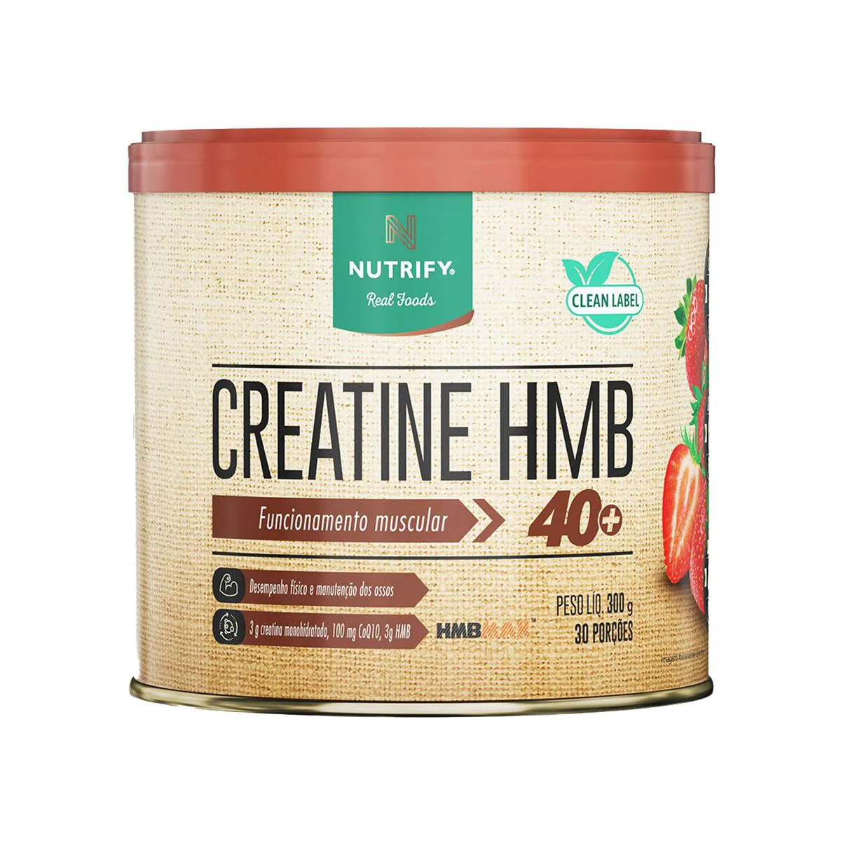 Creatina Nutrify HMB Morango 300g