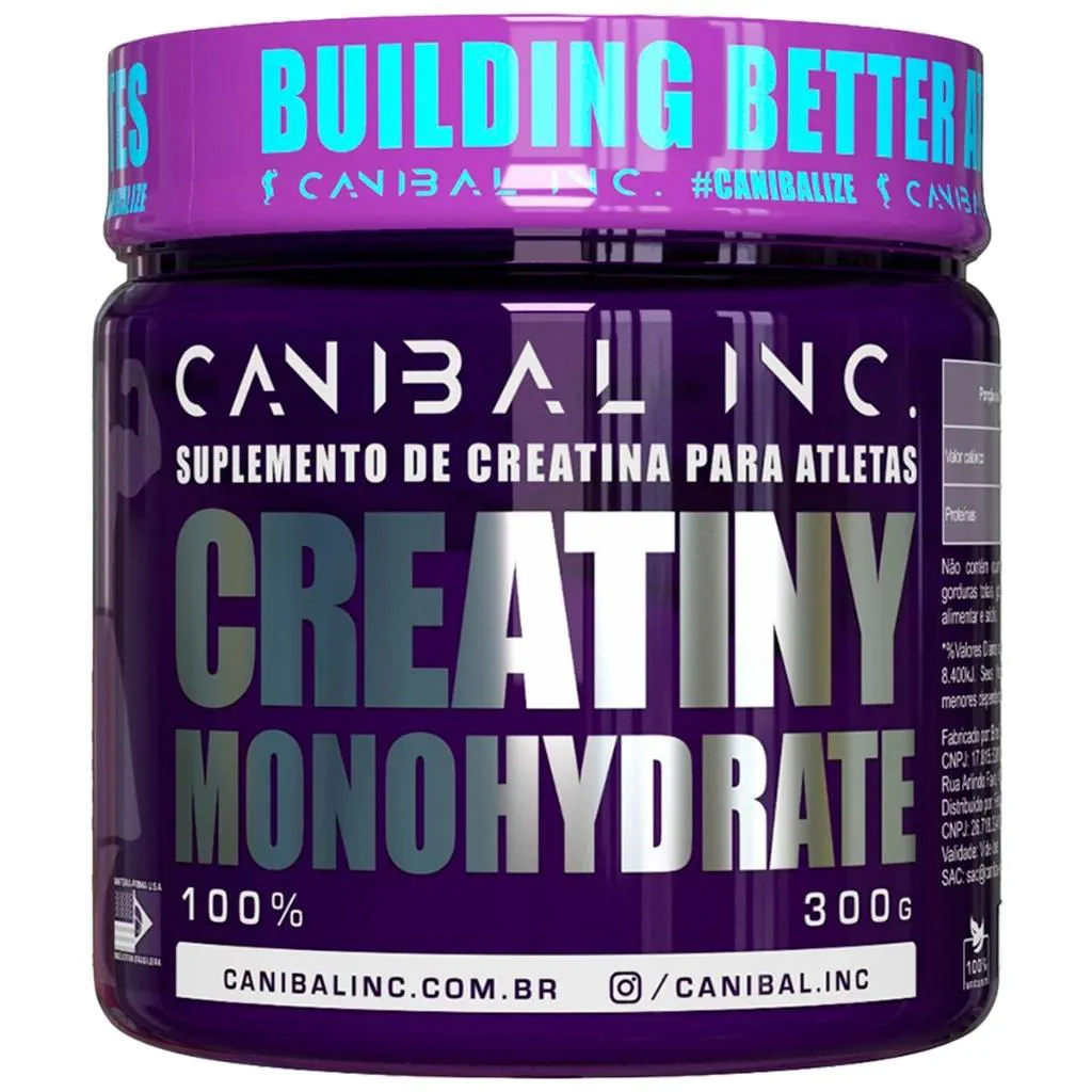 Creatina Creatiny Monohidratada 300G - Canibal Inc sem Sabor