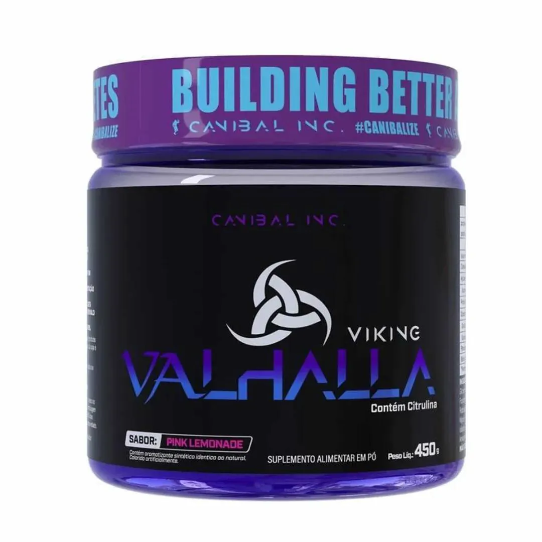 Pré Treino Viking Valhalla Pink Lemonade Pote 450G Canibal