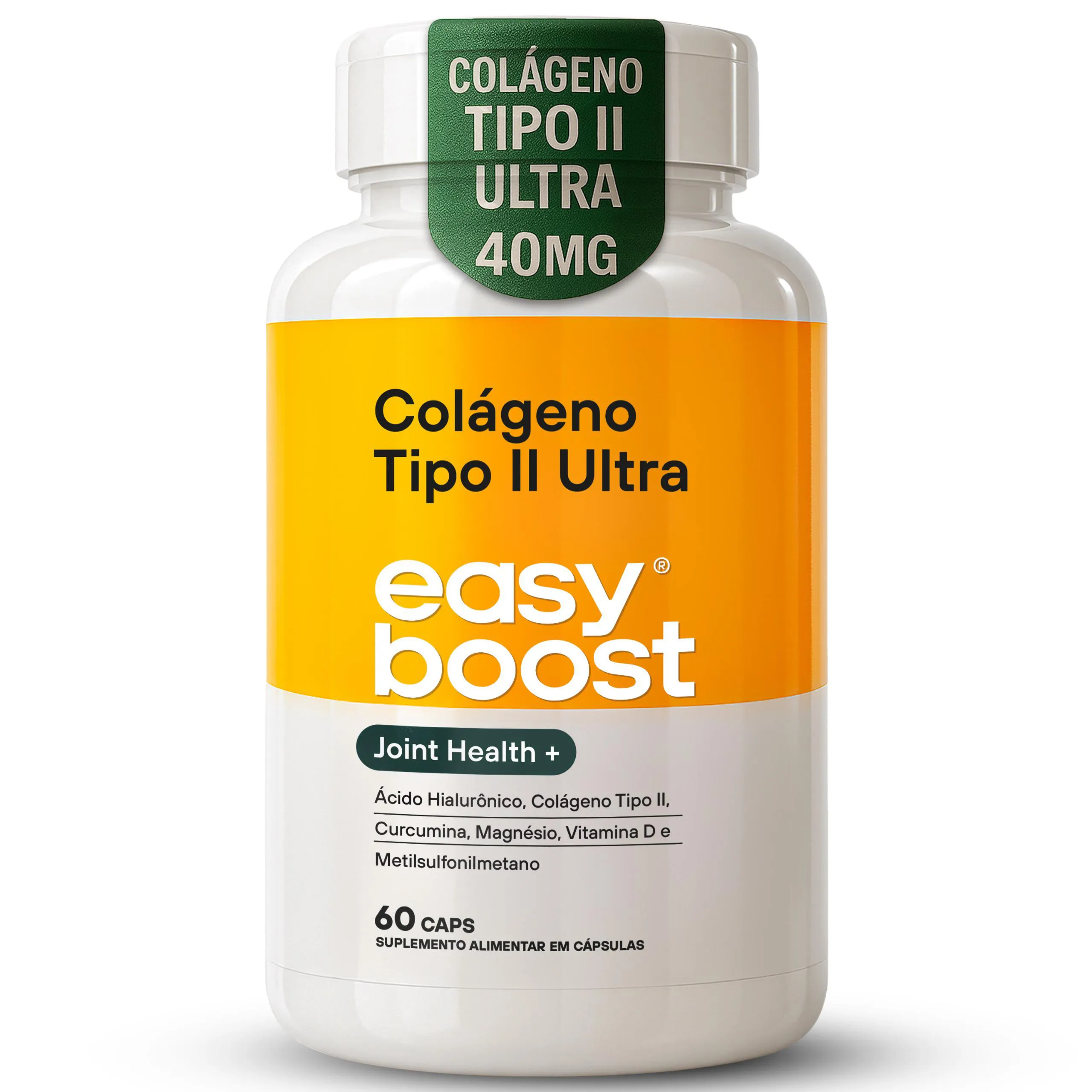 Colágeno Tipo 2 Ultra Easy Boost Msm Hialurônico D3 60 cápsulas