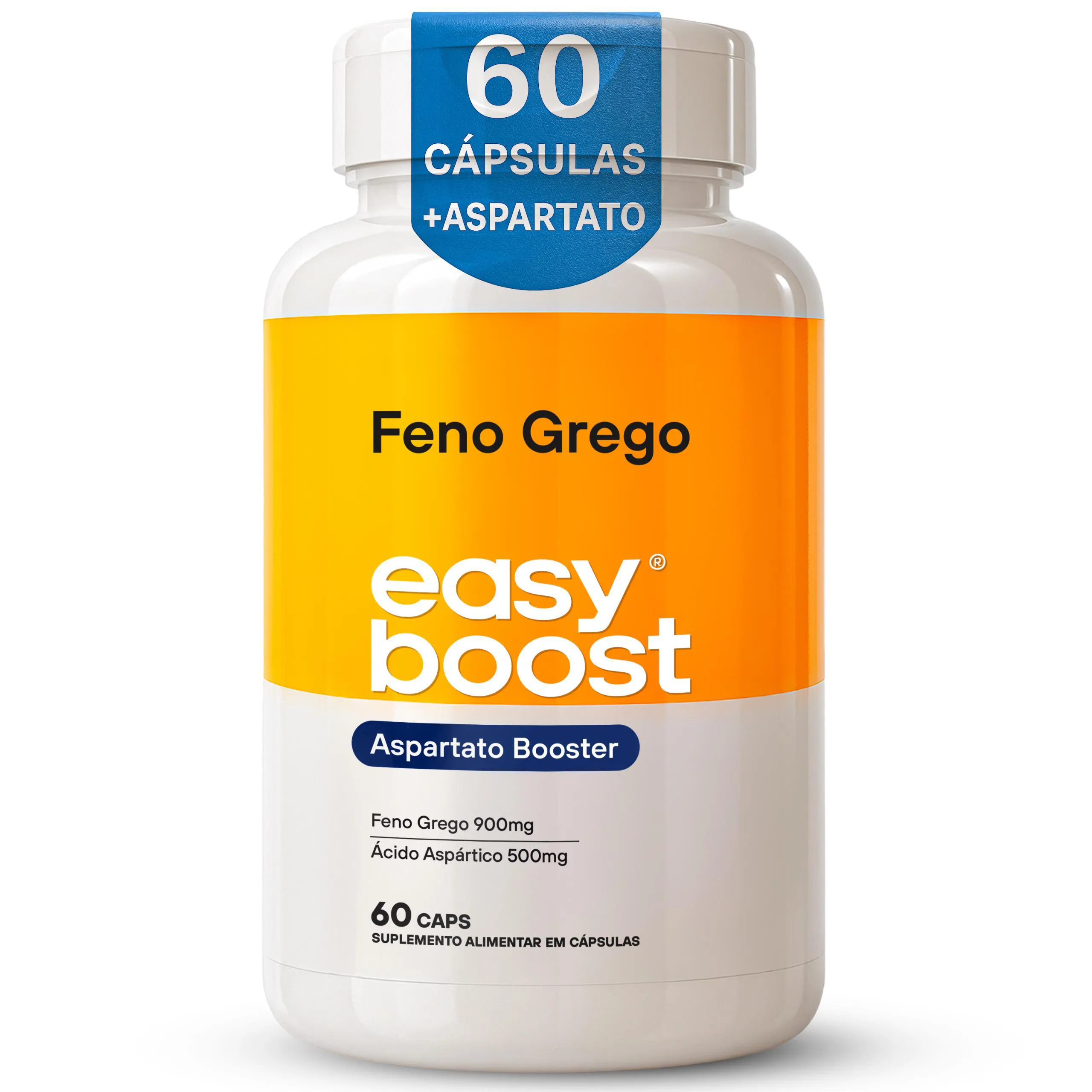 Feno Grego 900mg Easy Boost C/ Ácido Aspártico 500mg 60caps