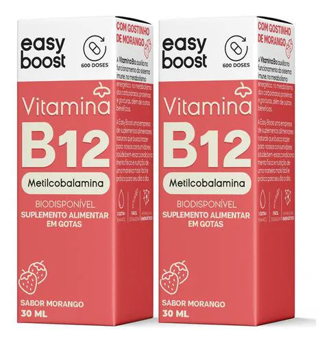 Vitamina B12 Metilcobalamina 413% Easyboost 60ml Kit 2x