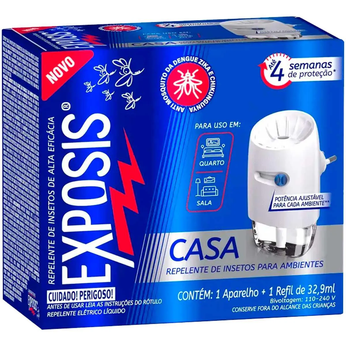 Repelente Casa Exposis Repelente Elétrico Líquido + 1 Refil