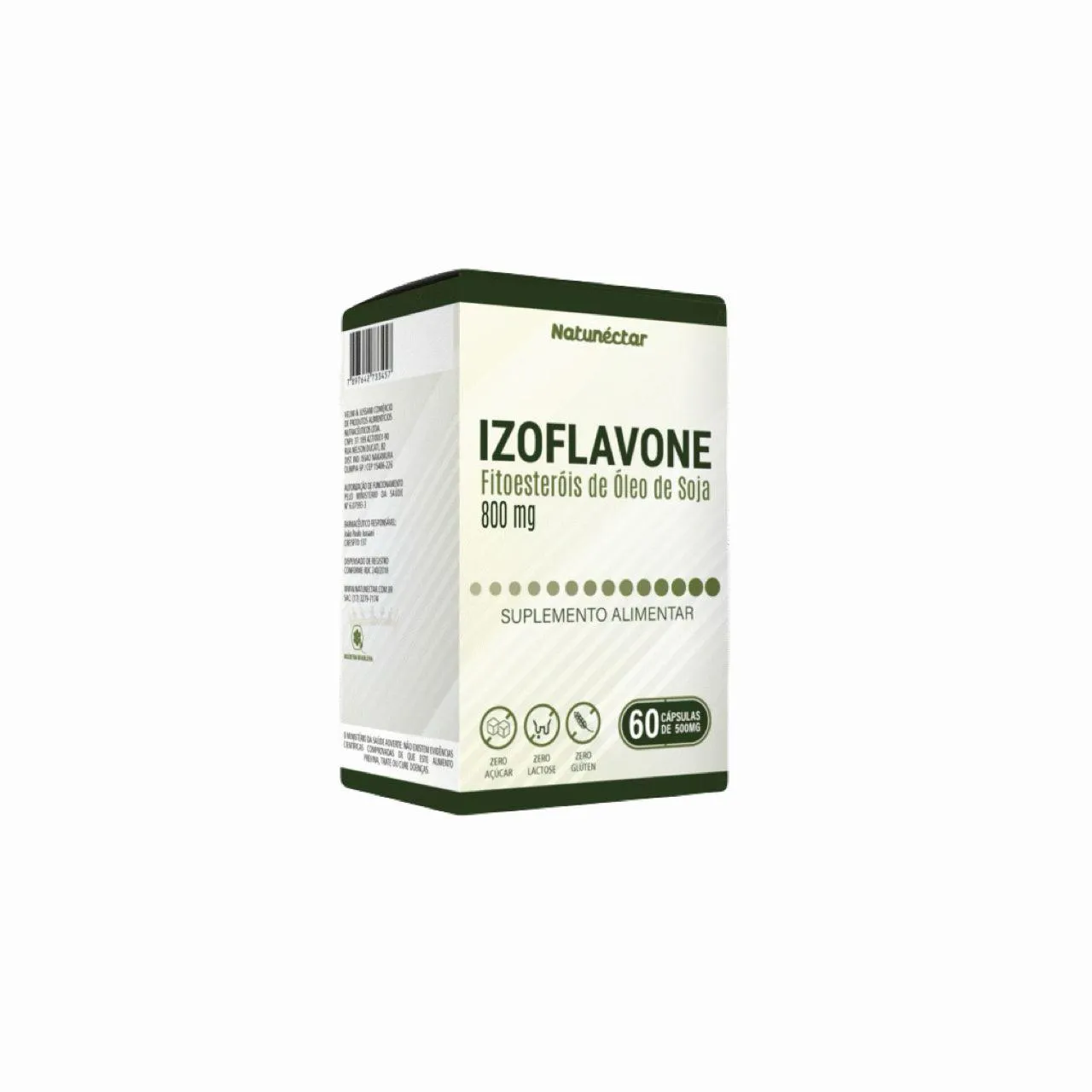 Izoflavone Fitoesteróis de Soja 800mg - 60 Cápsulas