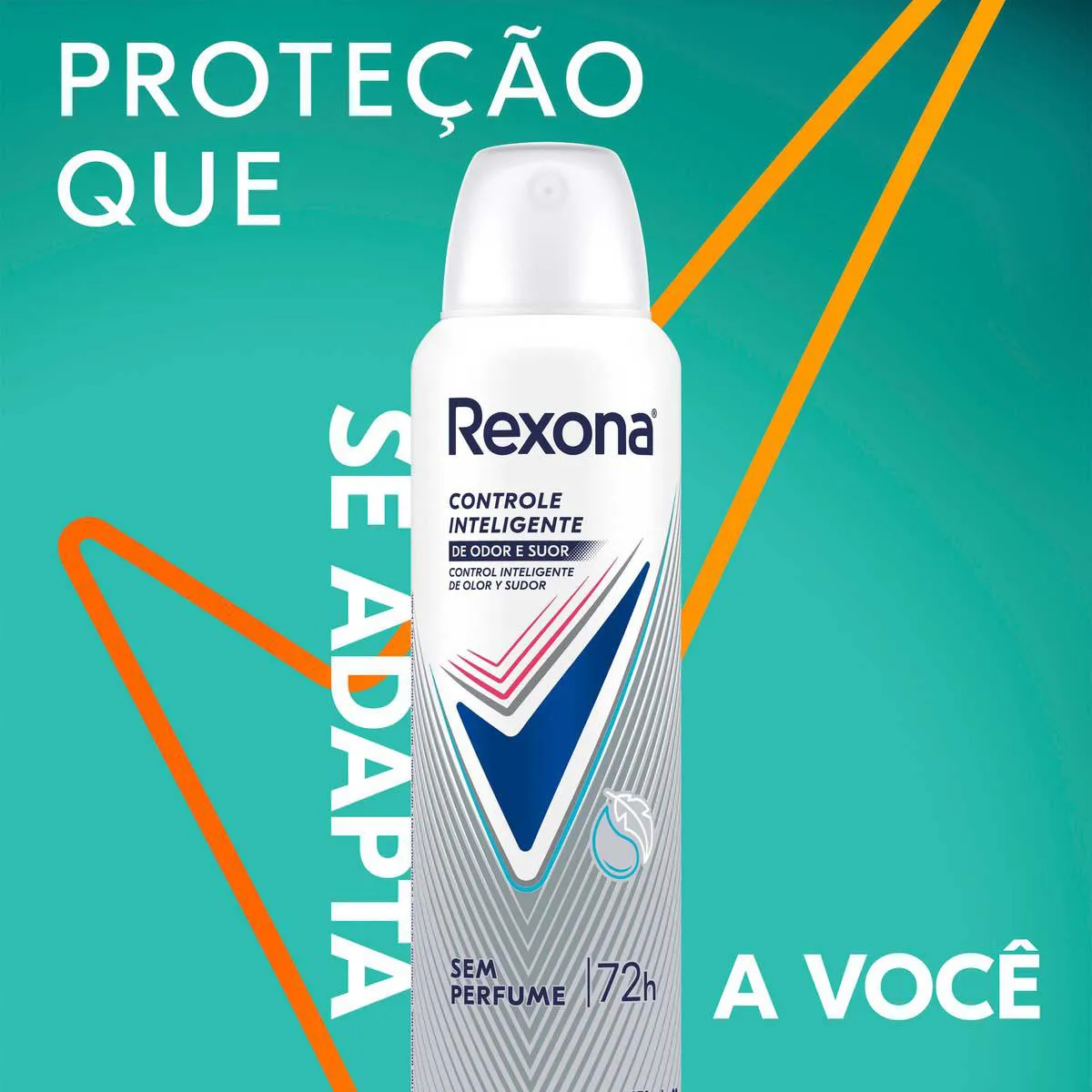 Desodorante Antitranspirante Aerosol Rexona Sem Perfume Feminino 72h 150ml