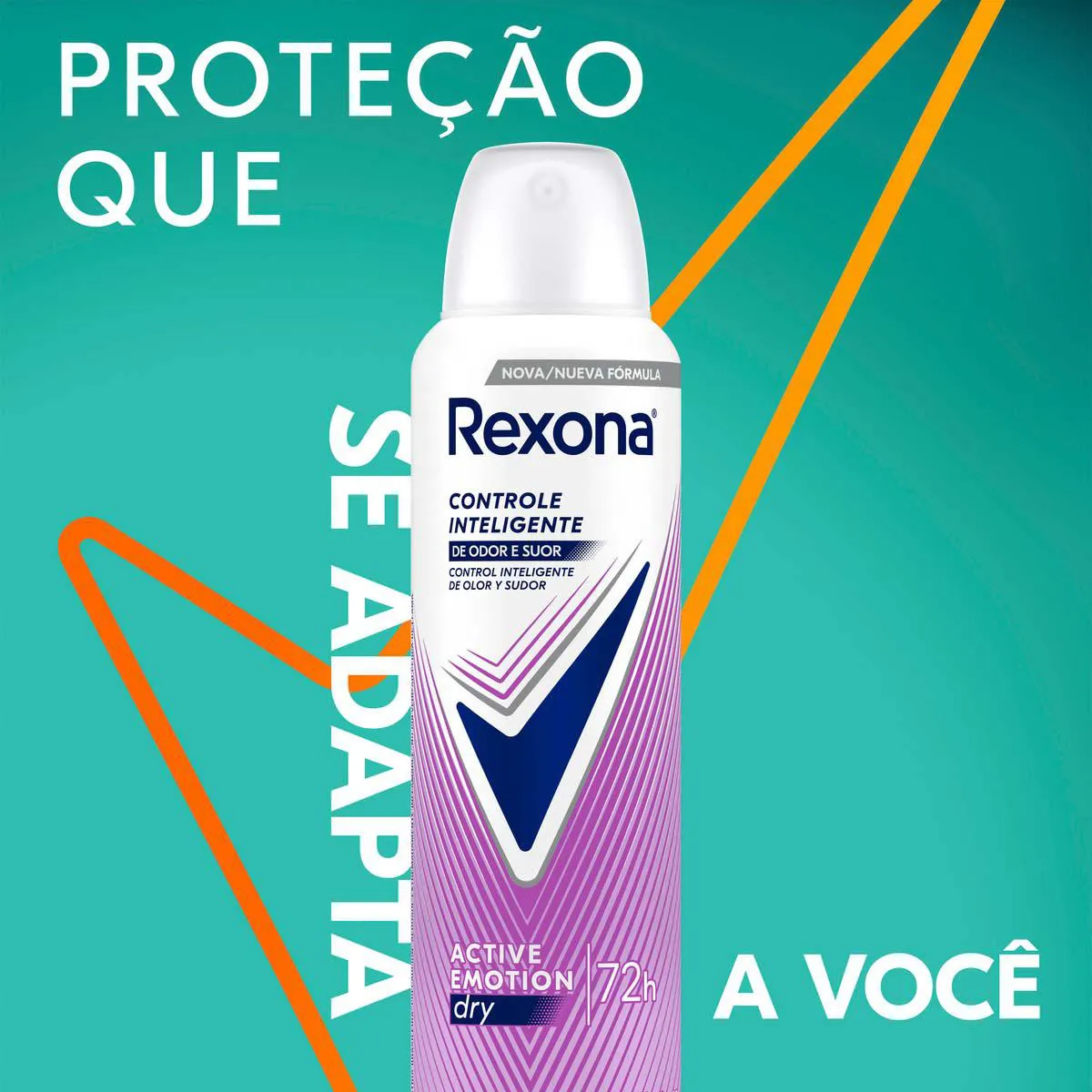 Desodorante Antitranspirante Aerosol Rexona Active Emotion Feminino 72h 150ml