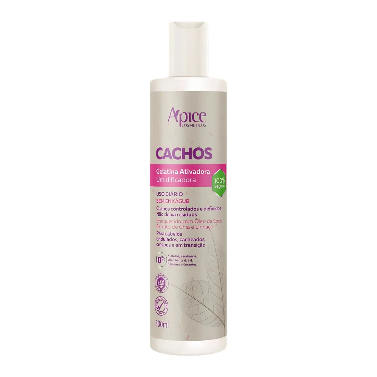 Gelatina Ativadora e Umidificadora Ápice Cachos 300ml