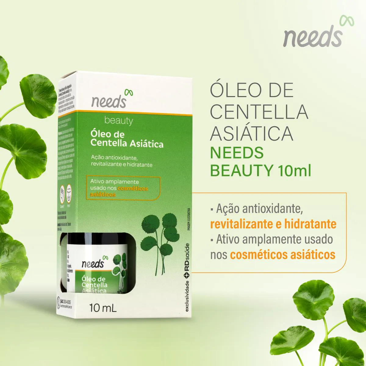 Óleo de Centella Asiática Needs Beauty 10ml