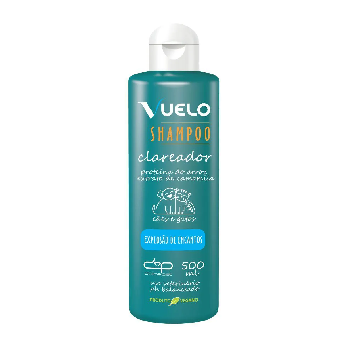 Kit Vuelo Shampoo Clareador + Leave-In Explosão de Encantos para Cães e Gatos