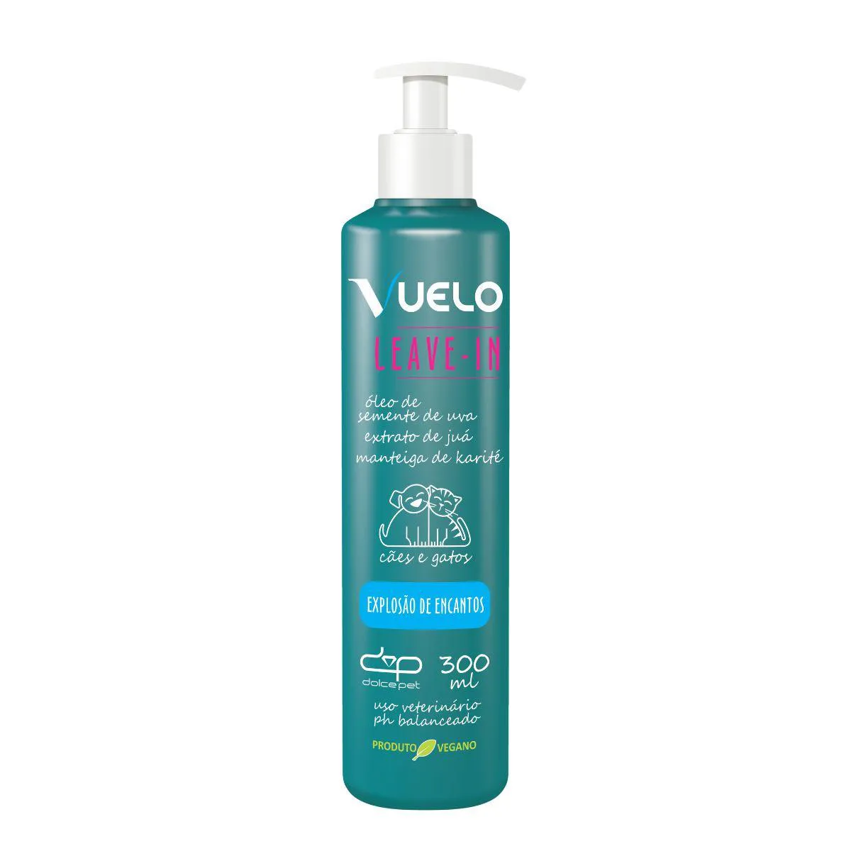 Kit Vuelo Shampoo Clareador + Leave-In Explosão de Encantos para Cães e Gatos