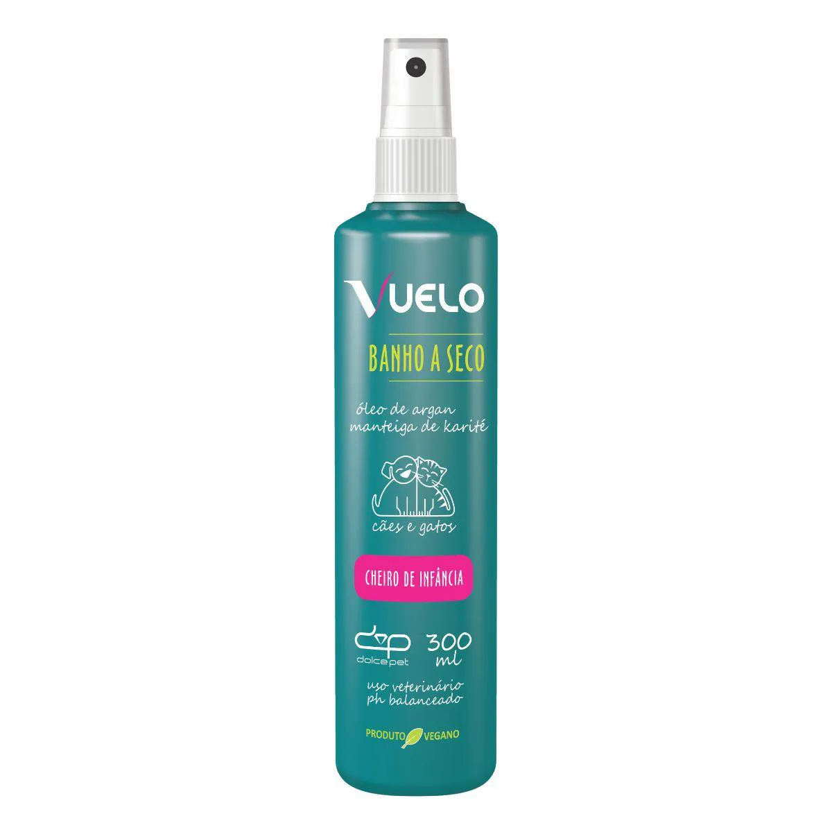 Kit Vuelo Shampoo Liso + Fluído Desembaraçador + Banho a Seco – Cuidados Completos para o Seu Pet